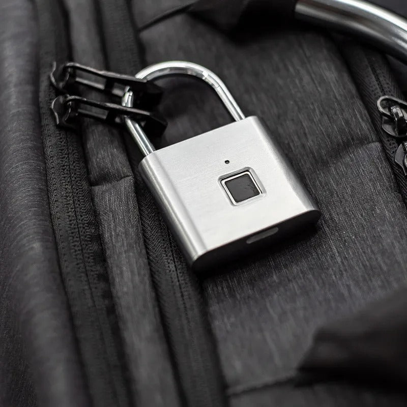 Fingerprint Smart Padlock – USB Rechargeable & Waterproof